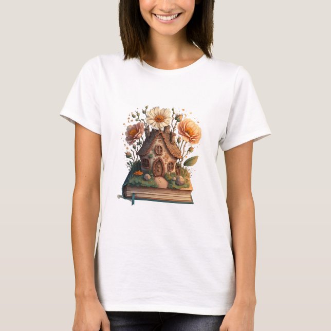 T-shirt Book Lover Joyeux Noël (Devant)