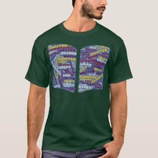 T-shirt Book Lovers Word Cloud Readers Funny Librarian Men