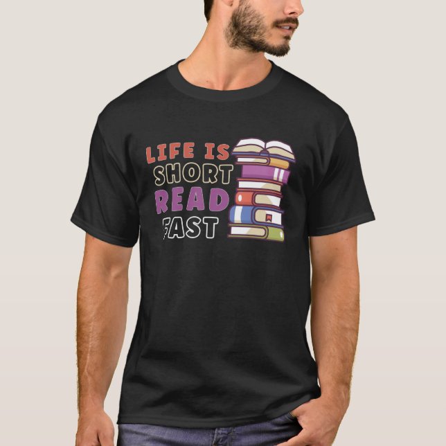 T-shirt Book Reader Reading Literature Bookworm (Devant)