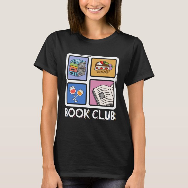 T-shirt Book Reading Club Bookworm Book Discussion Club (Devant)