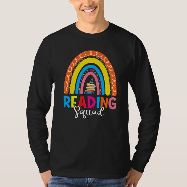 T-shirt Book Reading Lover Bookish Bookworm Rainbow Readin (Devant)