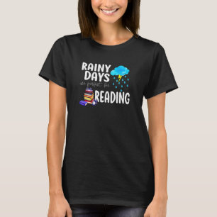 T-shirt Book Reading Rainy Days Bookworm