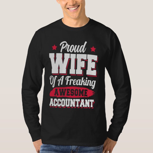 T-shirt Bookkeeper Accounting Accountant Wife (Devant)