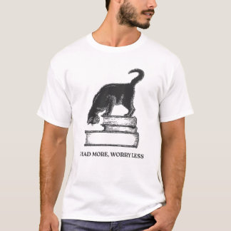 T-shirt Books and cats are the happiness of the soul
