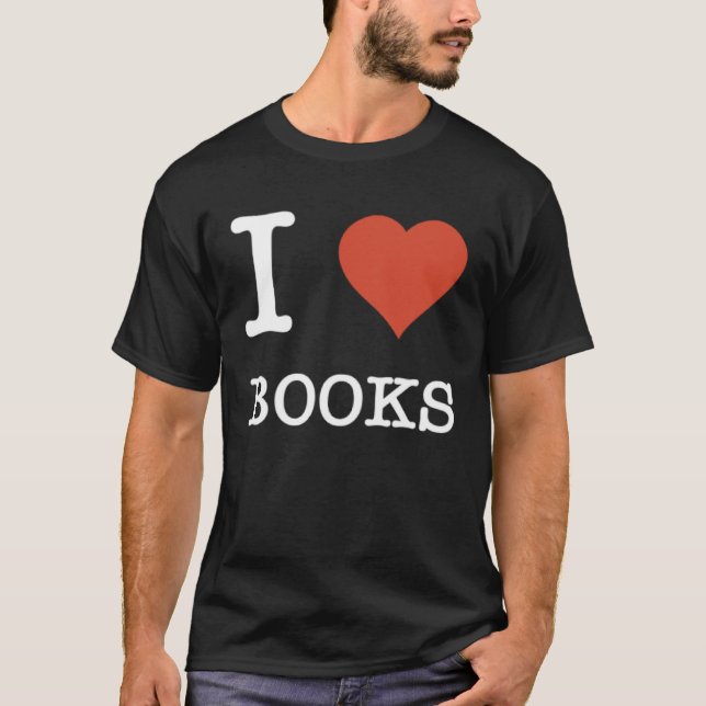 T-shirt books reading library bookworm book  1 (Devant)