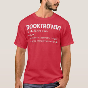 T-shirt Booktrovert Définition Drôle Livre Lover Cadeaux p