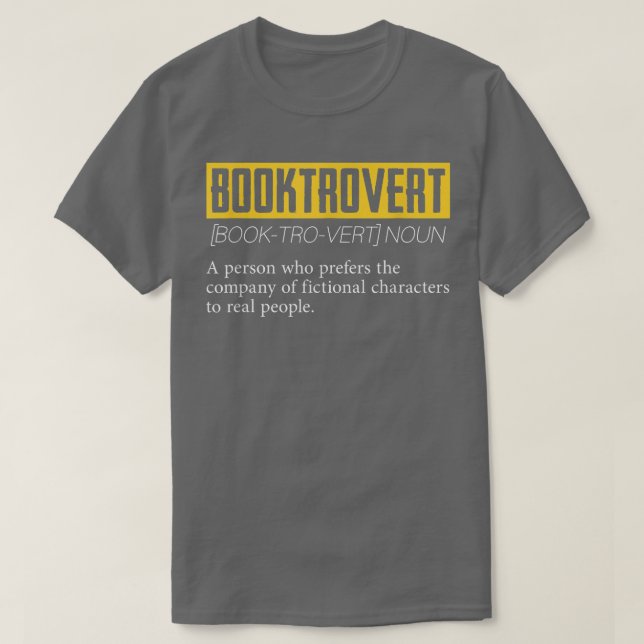 T-shirt Booktrovert Introvert Shy Reading Lovers Libr (Design devant)