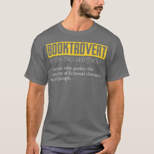 T-shirt Booktrovert Introvert Shy Reading Lovers Libr