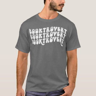 T-shirt Booktrovert Retro, Louveur de livres, Lecture