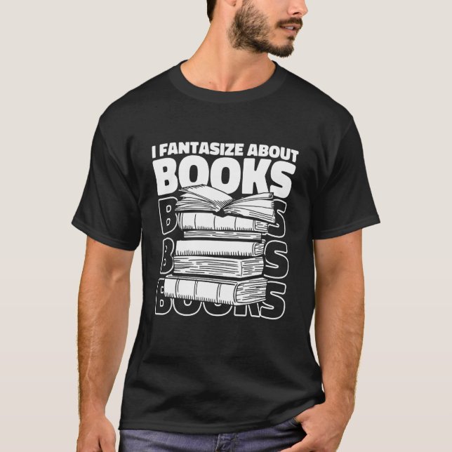 T-shirt Bookworm Cute Books Novel Library  Bibliophile Boo (Devant)