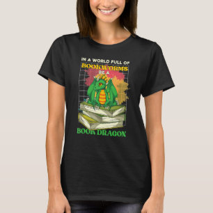 T-shirt Bookworm Lecture Livre Librarian Livre Dragon