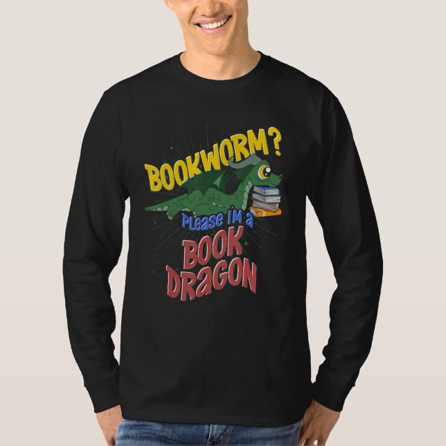 T-shirt Bookworm Livre Lecture Mythique Créature Mignonne  (Devant)