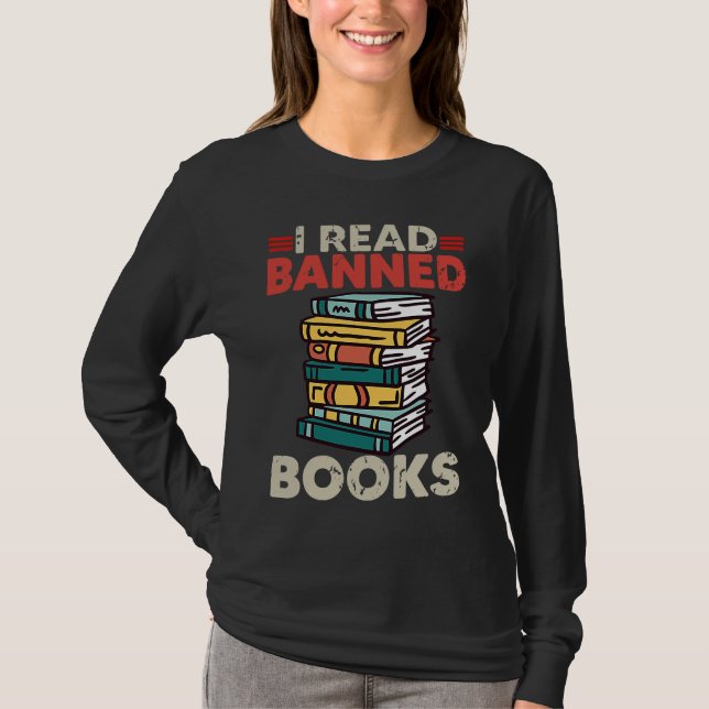 T-shirt Bookworm Reading Book Ban Reader I Read Banned Boo (Devant)