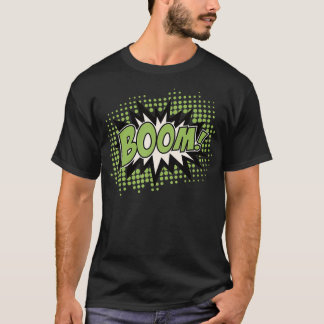 T-shirt Boom Bang Pow Comic Book Eplosion Speech Bubble