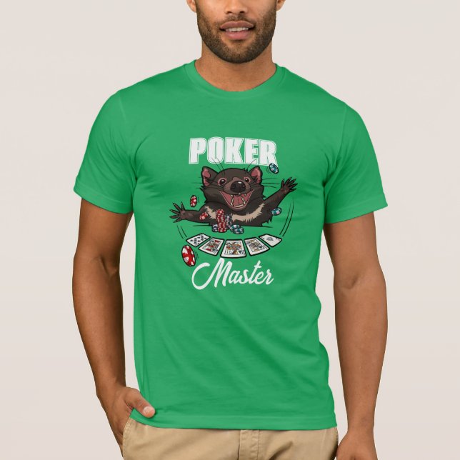 T-shirt Boom ! Carton de Poker Diable de Tasmanie (Devant)