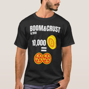 T-shirt Boom et histoire de la croûte de Bitcoin Btc Crypt