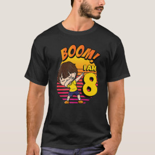 T-shirt Boom I'm 8 Birthday Boy 8th Birthday Party 1