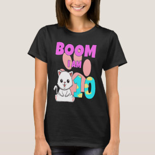 T-shirt Boom j'ai 10 chat