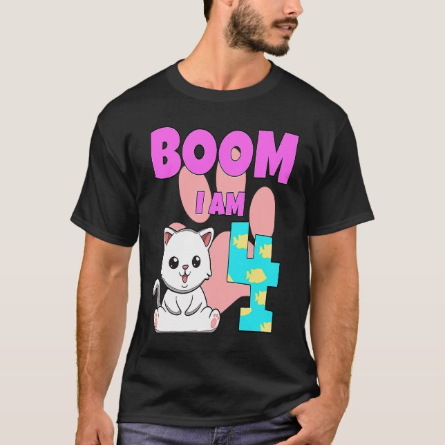 T-shirt Boom je suis chat 4 (Devant)