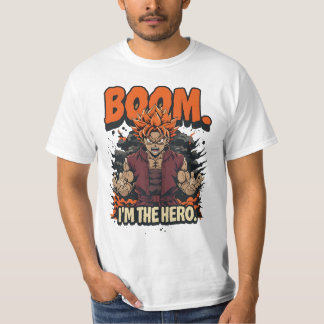 T-shirt Boom Je suis le héros
