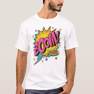 T-shirt BOOM POW Sweatshirt de BD - Retro Pop Art Explosio
