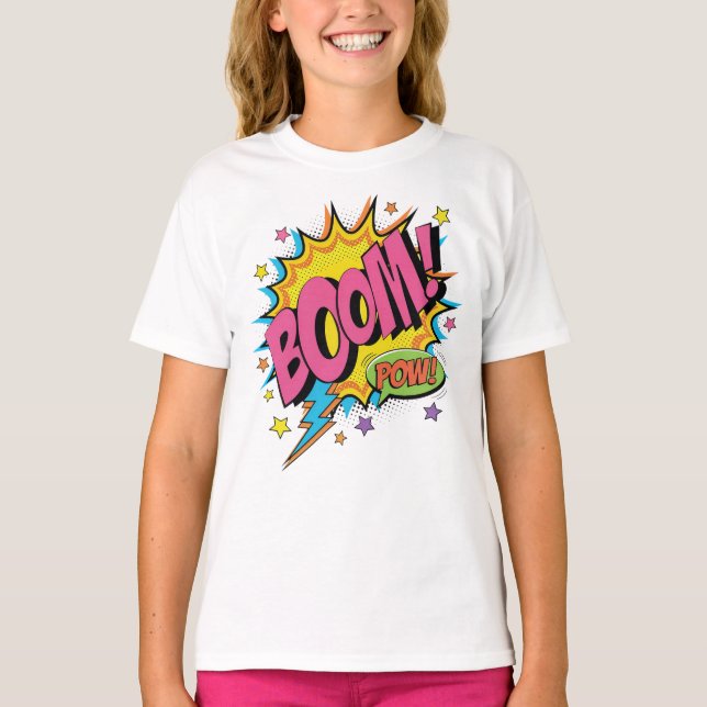 T-shirt BOOM POW Sweatshirt - Retro (Devant)