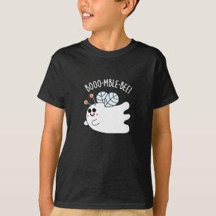 T-shirt Boomble Bee Funny Ghost Bee Pun Dark BG