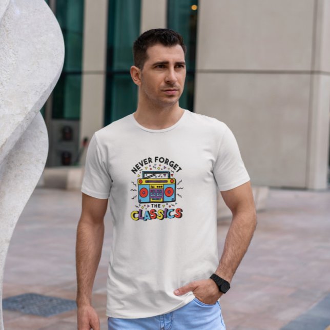 T-shirt Boombox couleur rétro (Créateur téléchargé)