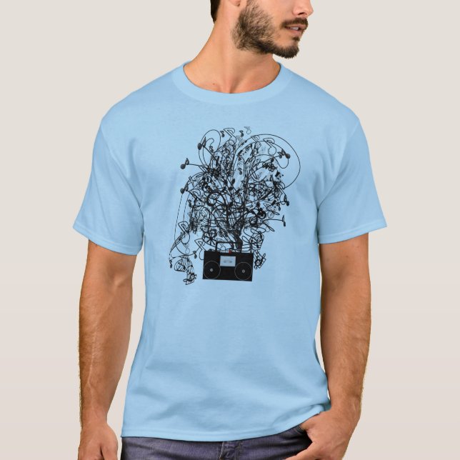 T-shirt BoomBox des années 80 (Devant)