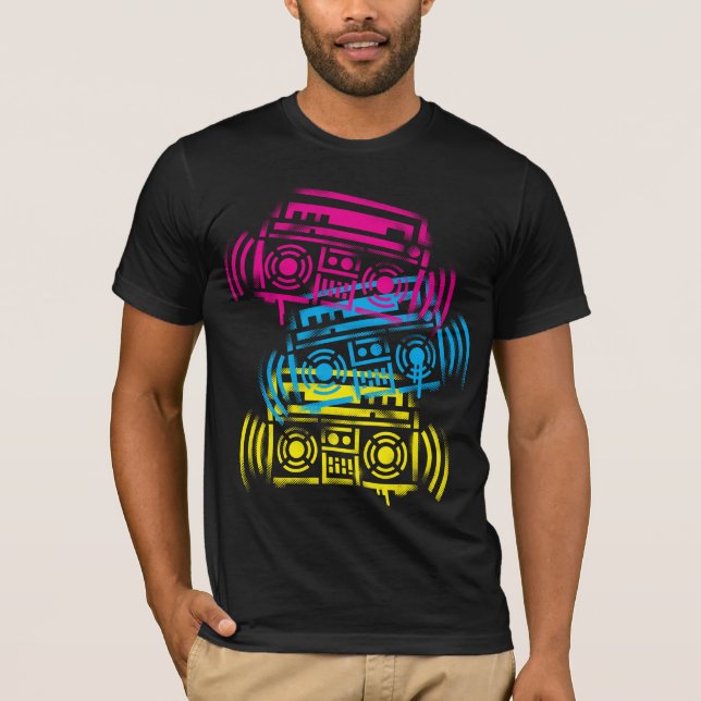 T-shirt Boombox en suspension (Devant)
