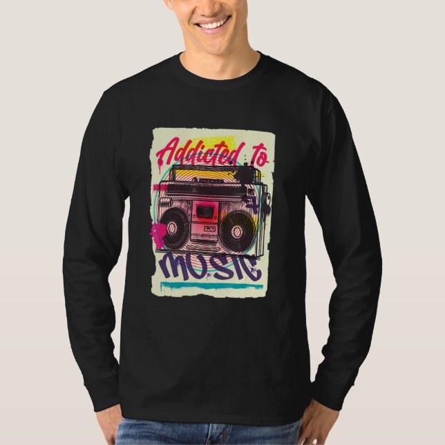 T-shirt Boombox Graffiti urbain (Devant)
