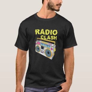 T-shirt Boombox Hip hop classique Retro - Vintage Radio Cl