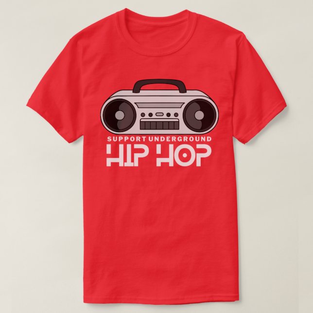 T-shirt Boombox Hip hop souterrain (Design devant)