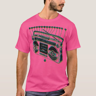 T-shirt Boombox Old School Ghetto Vintage Blaster