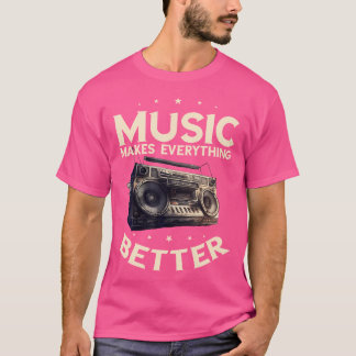 T-shirt Boombox Oldschool Music rend tout meilleur Hi
