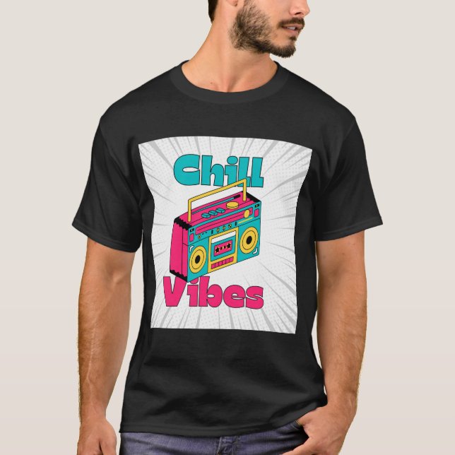 T-shirt Boombox Vibes de refroidissement (Devant)