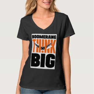 T-shirt Boomerang Pensez Grand Sports de Lancer de Boomera