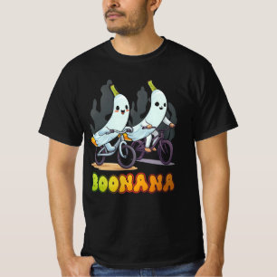 T-shirt Boonana Cute Ghost Banana Cyclisme Fruit Halloween