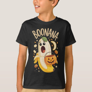 T-shirt Boonana Cute Ghost Nana Halloween Costume Hommes F