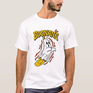 T-shirt Boonana Mignon Fantôme Banane Halloween