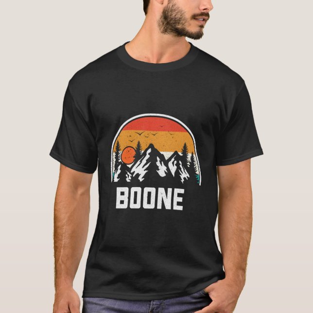 T-shirt Boone North Carolina Nc Mountains Randonnée (Devant)