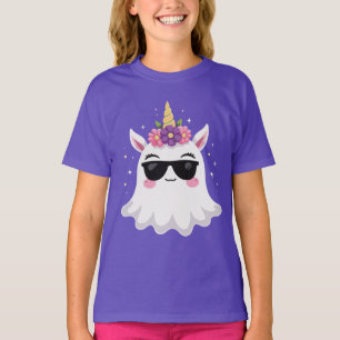 T-shirt Boonicorn Halloween Licorne Mignonne Fantôme Enfan