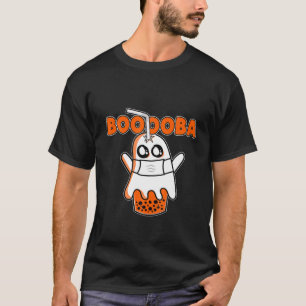 T-shirt Boooba Kawaii Boba Boisson De Thé Se Cachant Dans