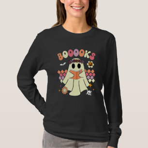 T-shirt Booooks Fantomatique Livre Rétro Groovy Mignon Lec