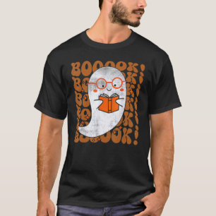 T-shirt Booooks Fantôme Mignon Lecture Bibliothèque Livres