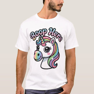 T-shirt Boop the Rainbow - Unicorn Edition