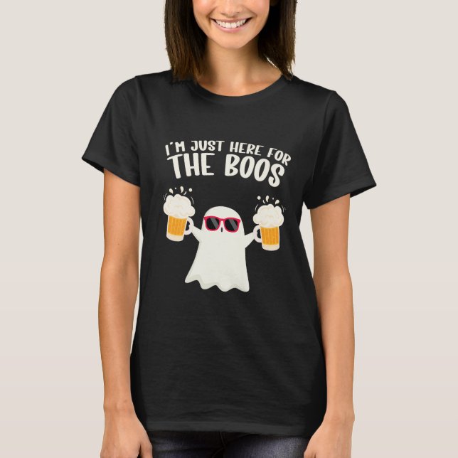 T-shirt Boos Beer Tipsy Ghost Adultes (Devant)