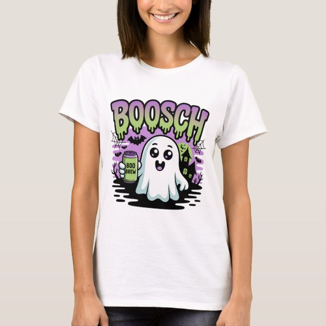 T-shirt Boosch Brew Ghost Halloween Art (Devant)