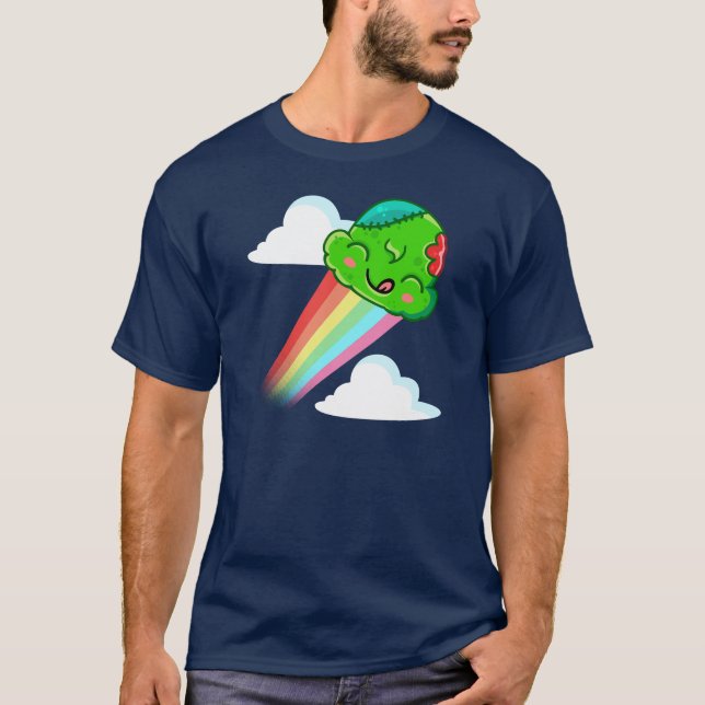 T-shirt Boost de Zombie Arc-en-Ciel - Saut de Crème Glacée (Devant)