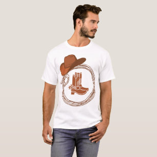 T-shirt Boot Boho Cowboy Ouest